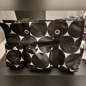 Thirty One Polka Dot Caddy Bag NWOT